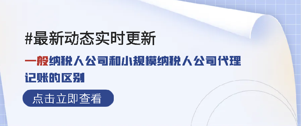 一般纳税人公司和小规模纳税人公司代理记账的区别