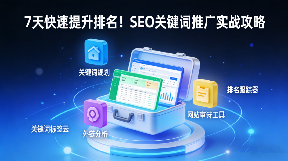 7天快速提升排名！SEO关键词推广实战攻略