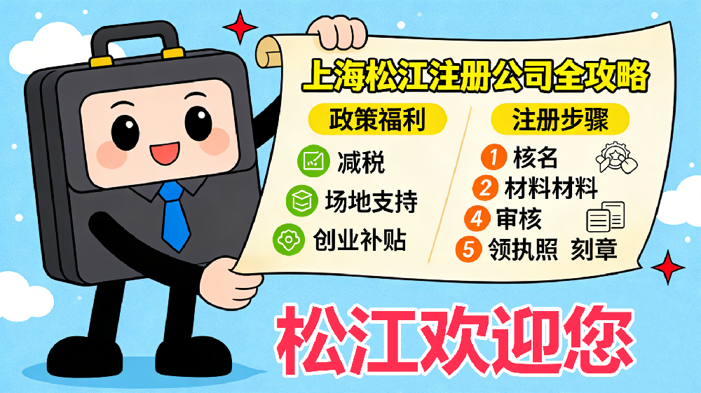 上海松江注册公司政策与步骤详解