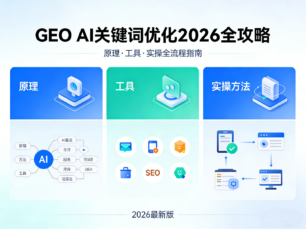 GEO AI 关键词优化 2026 全攻略：原理、工具与实操方法