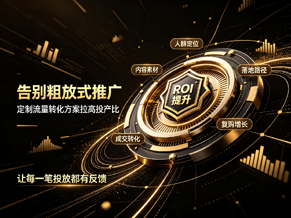 告别粗放式推广，定制流量转化方案拉高投产比